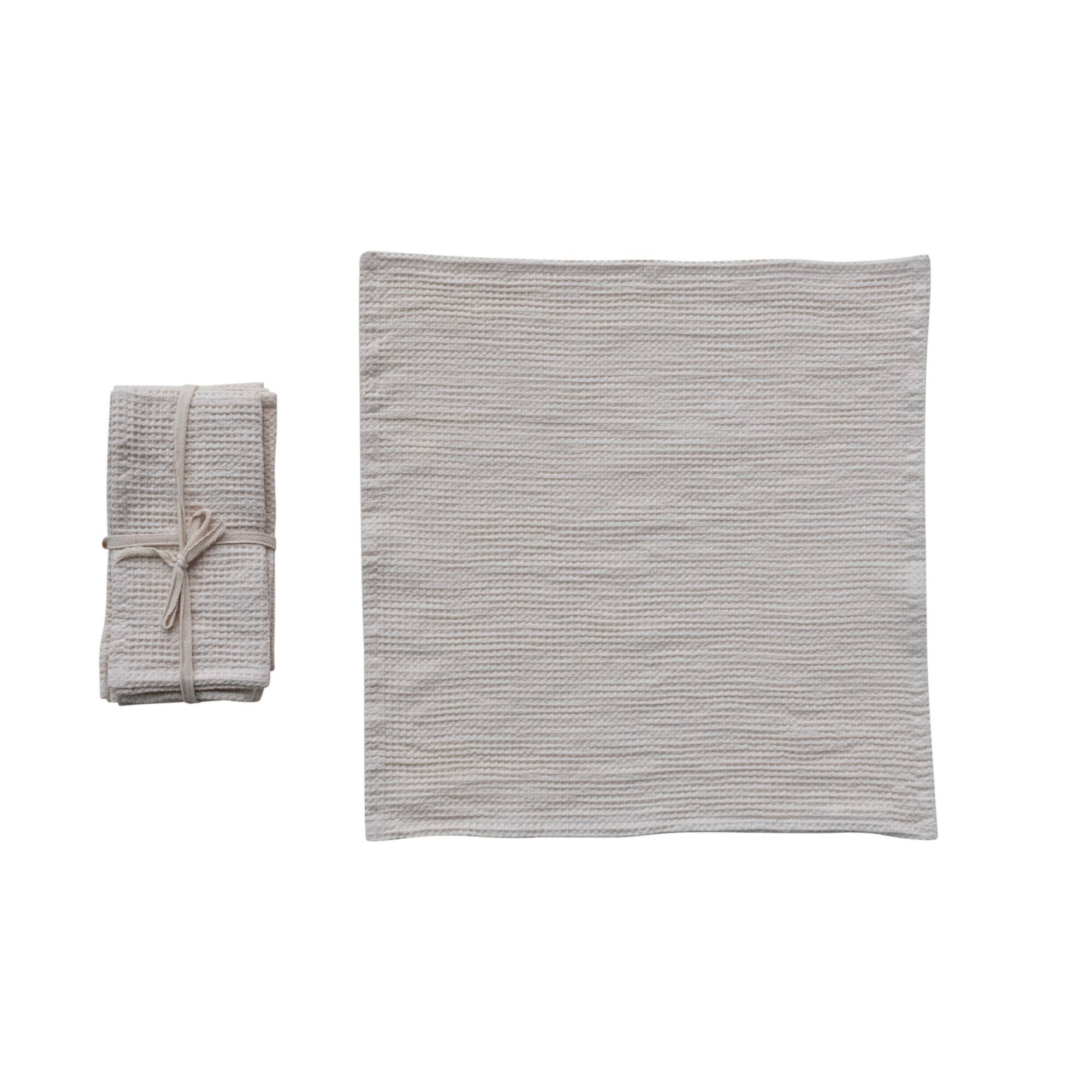 Hello Honey® Woven Linen & Cotton Waffle Dinner Napkins